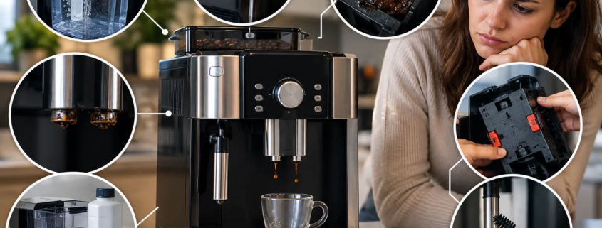 Cafetera DeLonghi no sale café y posibles causas de la avería